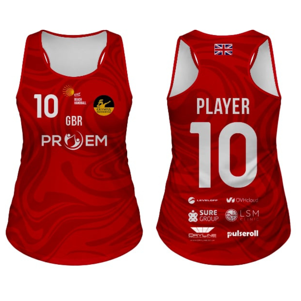 Olympia Beach Handball - Women Short Red
